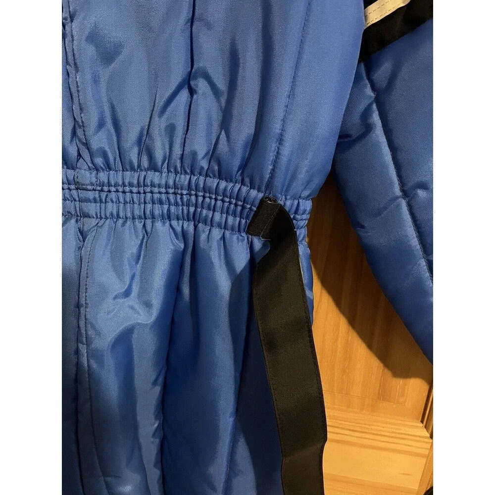 Vintage JC Penny Snowmobile Snowsuit Royal Blue Retro Skiing Ladies Size 16/18 - Picture 5 of 6